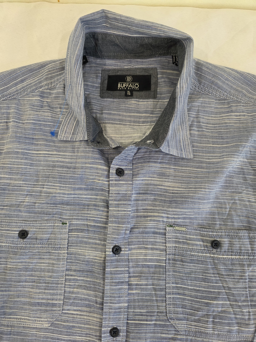 Buffalo David Bitton Cotton Collection Designed All Season Shirt Men Size XL